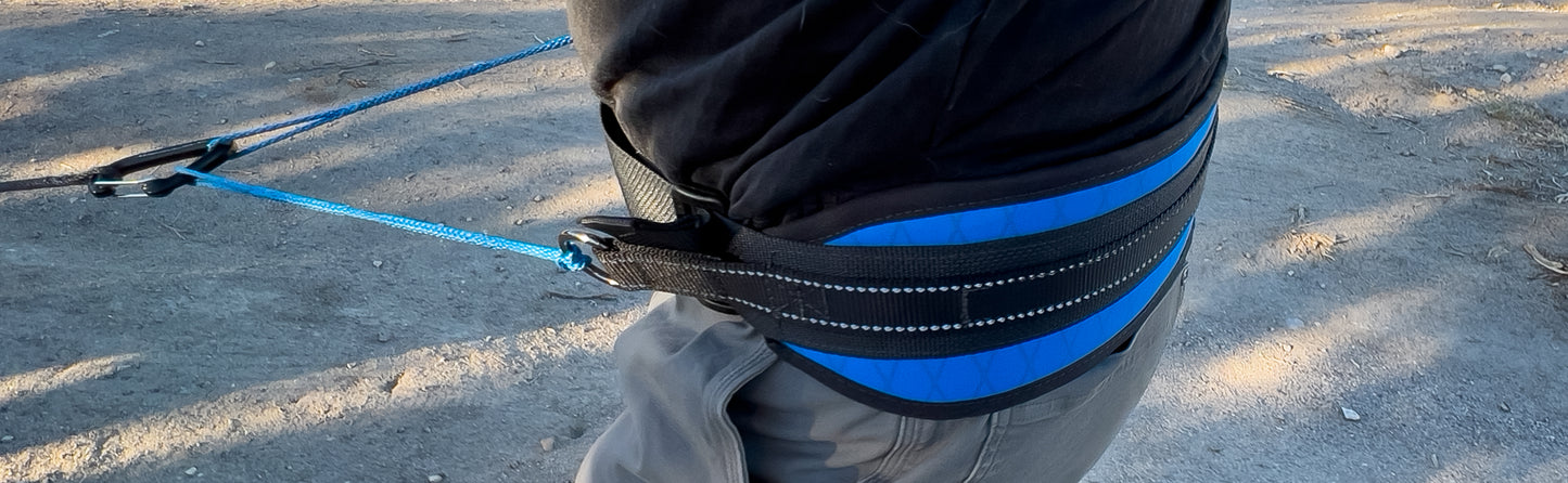 Minimalist Canicross & Skijoring Belt - (Hands Free Dog Walking Belt)